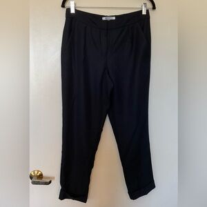 DKNYC Black Pants with Front Pockets and Cuffs in size 4